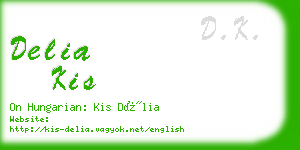 delia kis business card